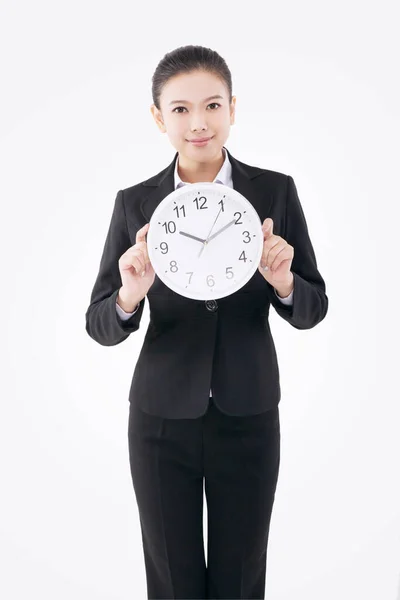 Oriental Business Lady Watches Clocks — Stock Photo, Image