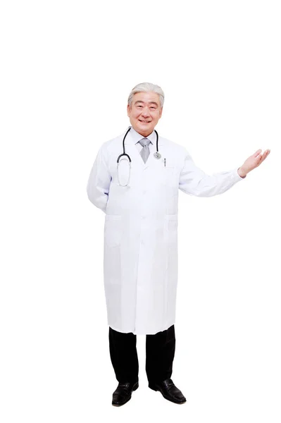Orientaliska Läkare Gör Välkomstgest — Stockfoto