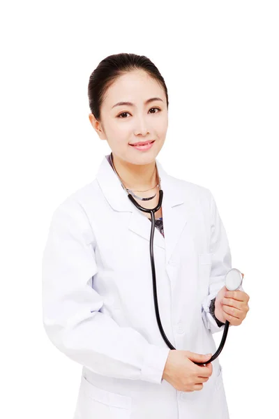 Retrato Joven Doctora — Foto de Stock