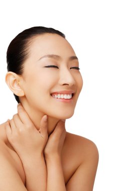 Doğulu güzellik yakın çekim.