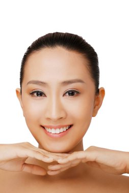 Doğulu güzellik yakın çekim.