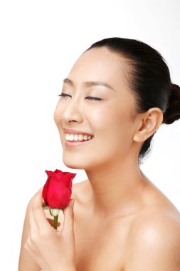 Doğulu güzellik ve gül