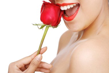 Doğulu güzellik ve gül