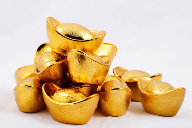 Çin altını, yakın plan.