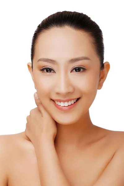 Oriental Beleza Maquiagem Closeup — Fotografia de Stock