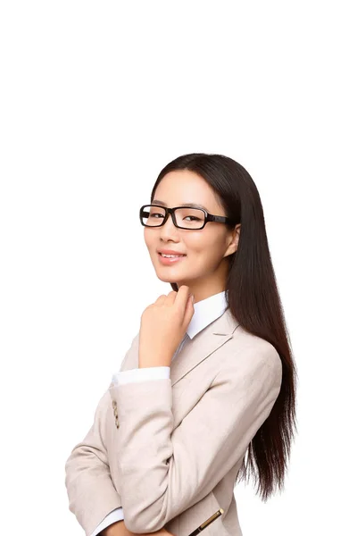 Orientalny Portret Kobiety Biznesu — Zdjęcie stockowe