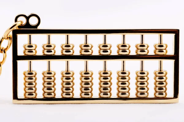 Golden Abacus Bakgrunden Närbild — Stockfoto