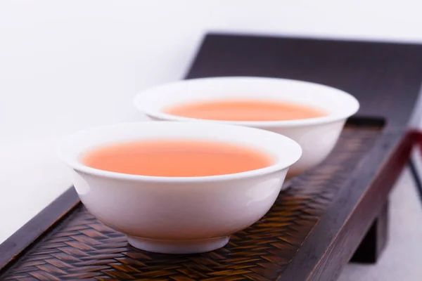 Two Cups Oolong Tea — Stock Photo, Image