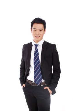 Kendinden emin bir iş adamının portresi