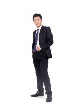 Kendinden emin bir iş adamının portresi