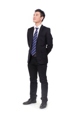 Kendinden emin bir iş adamının portresi