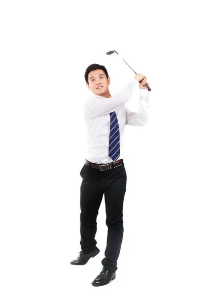 Businessman Playing Golf — Stock Photo, Image