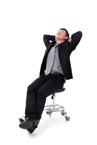 Young Businessman Relaxed Work — Stock Photo, Image