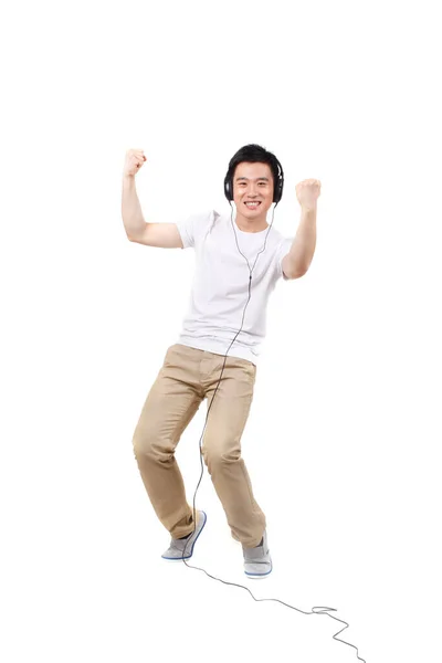 Joven Vitalidad Con Auriculares — Foto de Stock