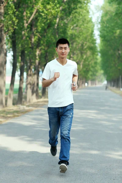 Young Man Running — Stock Photo, Image