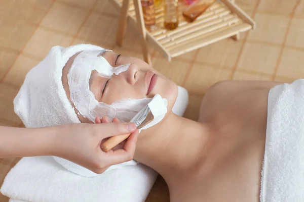 Een Masker Van Jongedame — Stockfoto