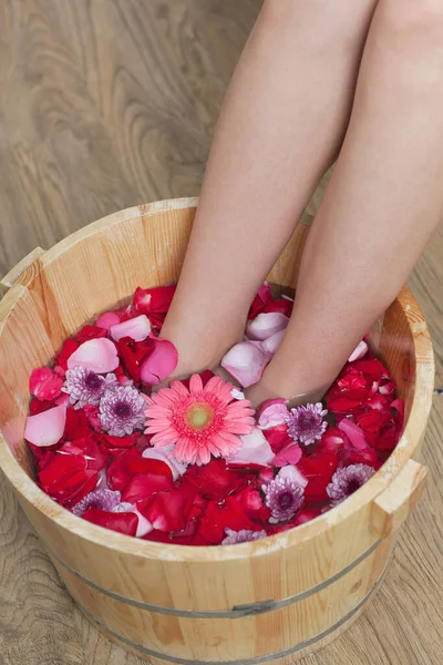 Young Woman Foot Bath — Stock Photo, Image