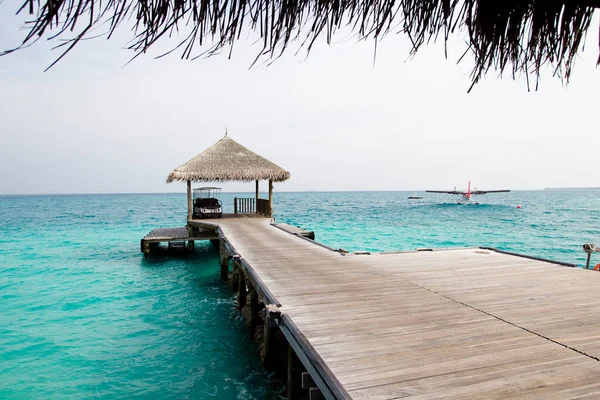 Die Landschaft Der Malediven Reiseort Hintergrund — Stockfoto