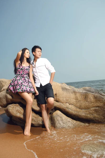 Couple Sea — Stock Photo, Image