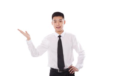 Genç bisinessman portresi