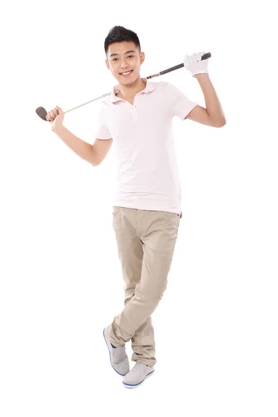 Male Golfer Club Shoulders — Stock Photo, Image