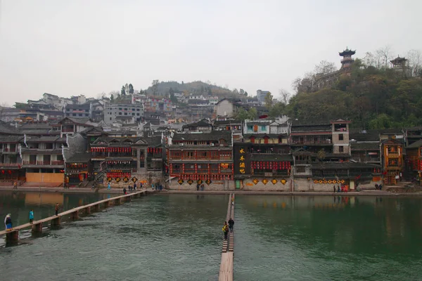 Město Fenghuang Provincie Hunan Čína — Stock fotografie