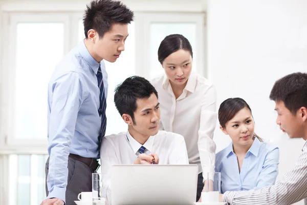 Team Successful Colleagues Working Together — Stock Photo, Image