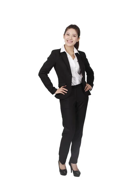 Retrato Uma Mulher Negócios — Fotografia de Stock