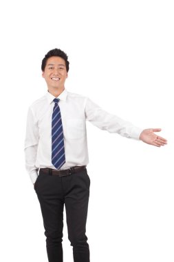 Kendinden emin bir iş adamının portresi