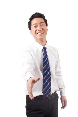 Kendinden emin bir iş adamının portresi