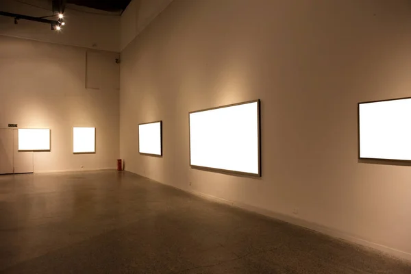 blank frames on the wall background