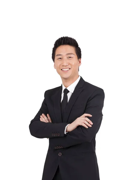 Portrait Confident Businessman — Stock Photo, Image