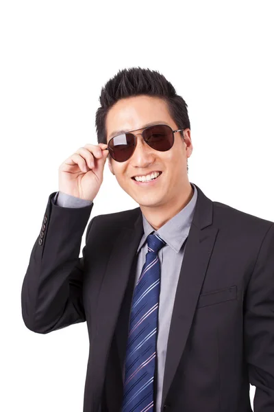 Homem Negócios Com Óculos Sol — Fotografia de Stock