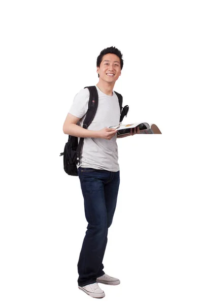 Handsome Student Holding Books — Stock Photo, Image