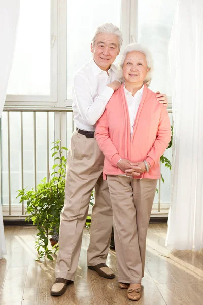 Retrato Casal Sênior — Fotografia de Stock