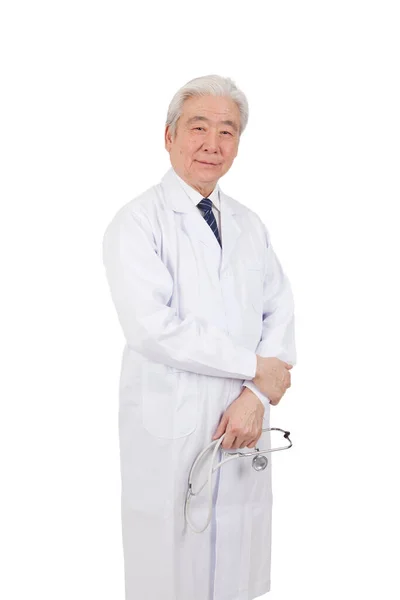 高齢男性医師の肖像 — ストック写真