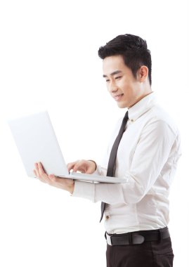 İş adamı ve bilgisayar