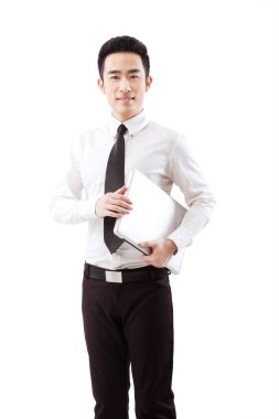 İş adamı ve bilgisayar