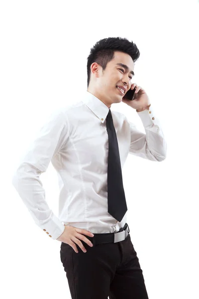 Business Man Using Mobile Phone — Stock Photo, Image
