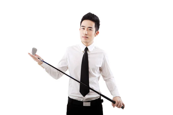 Business People Holding Golf Club — Stock Photo, Image