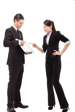 İş adamları ve beyaz tahta