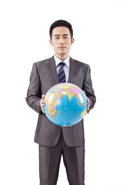 Business People Globe — Stock Photo, Image