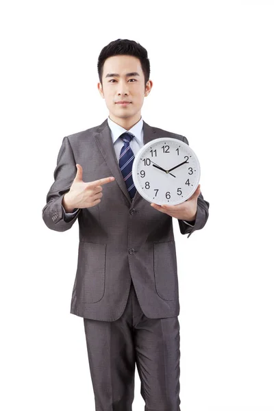 ビジネスマンや時計 — ストック写真