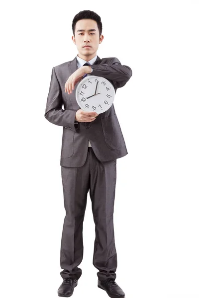 Geschäftsleute Und Uhr — Stockfoto