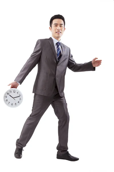 ビジネスマンや時計 — ストック写真