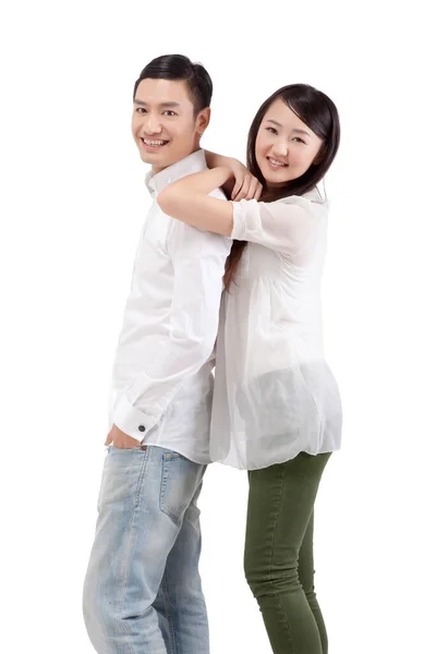 Oriental Fashion Young Couple — Stock Photo, Image
