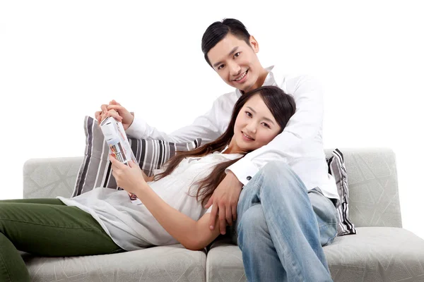 Oriental Fashion Young Couple — Stock Photo, Image
