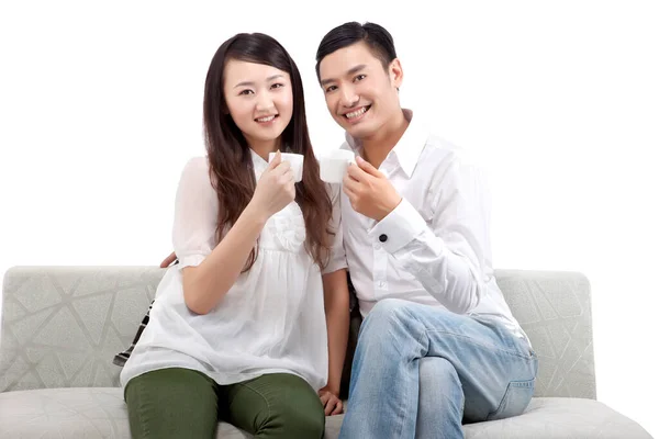 Oriental Mode Jeune Couple — Photo