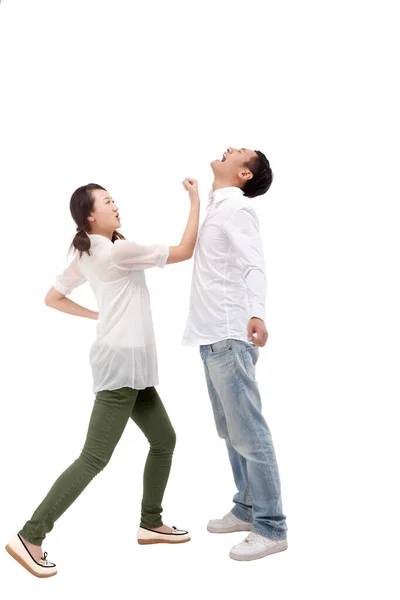 Young Couple Fighting — Stock Photo, Image