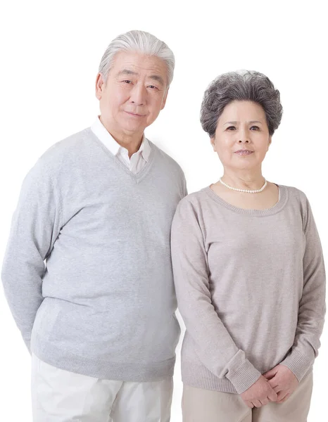 Oriental Old Couple Portrait — Stock Photo, Image